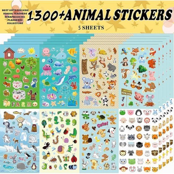 Stickers 5 Sheets 8 Themes Collection for Kids Children Teacher Parent School - Picture 1 of 6